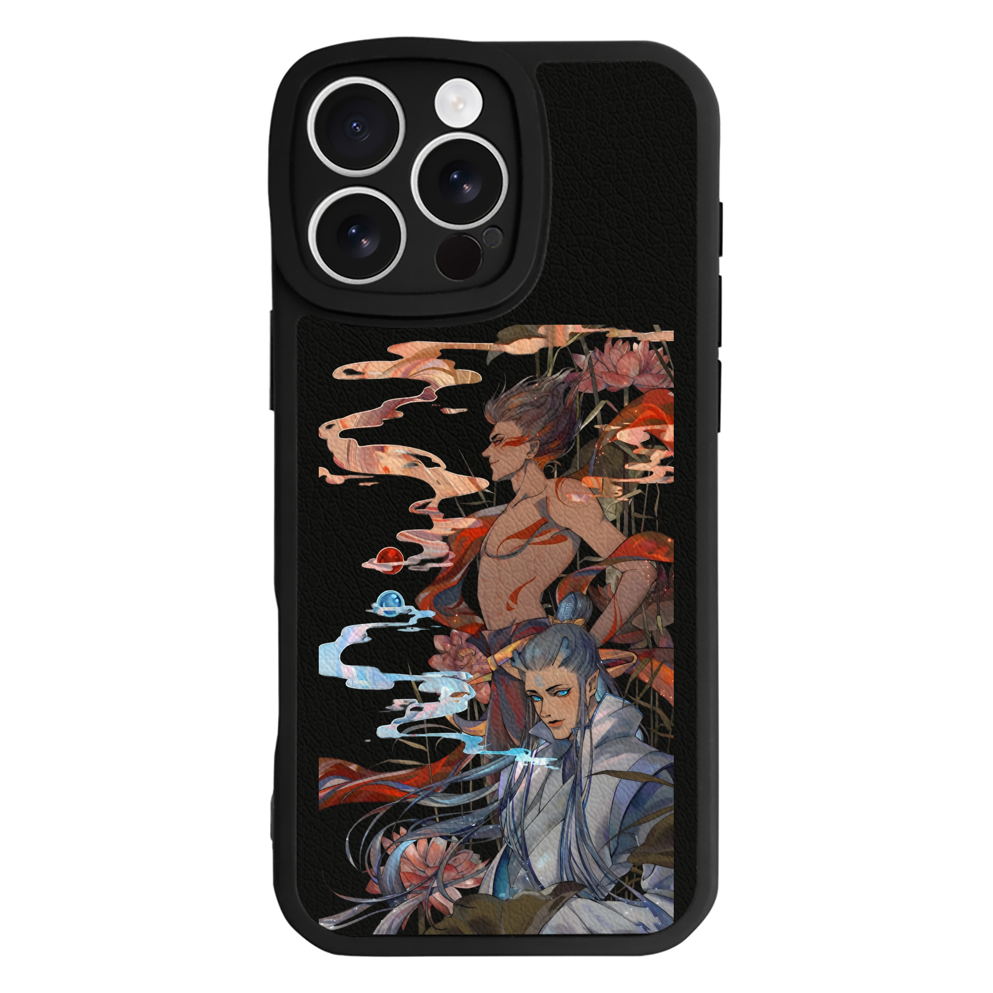 （画像用） Ne Zha 2 ナタ 魔童の大暴れ 【iPhone 16シリーズ対応】シリコンスマホケース（レザー調） 材質：シリコン